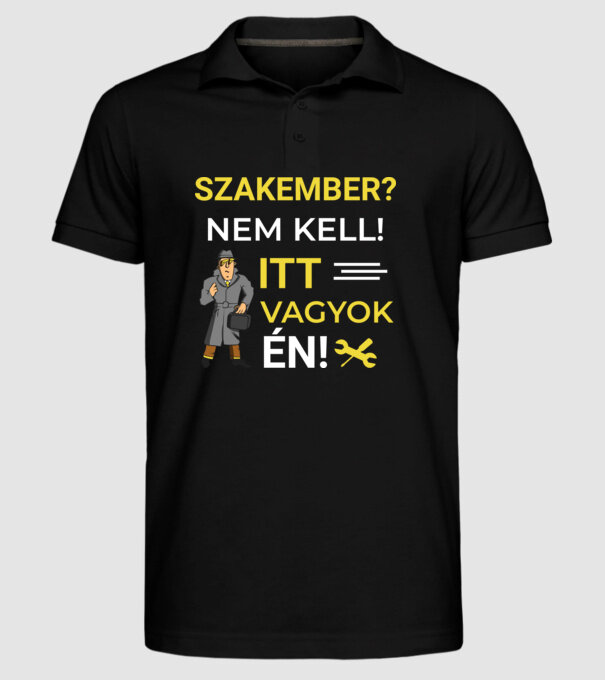  minta fekete pólón