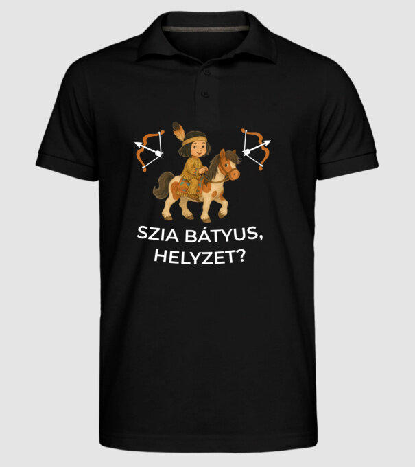  minta fekete pólón