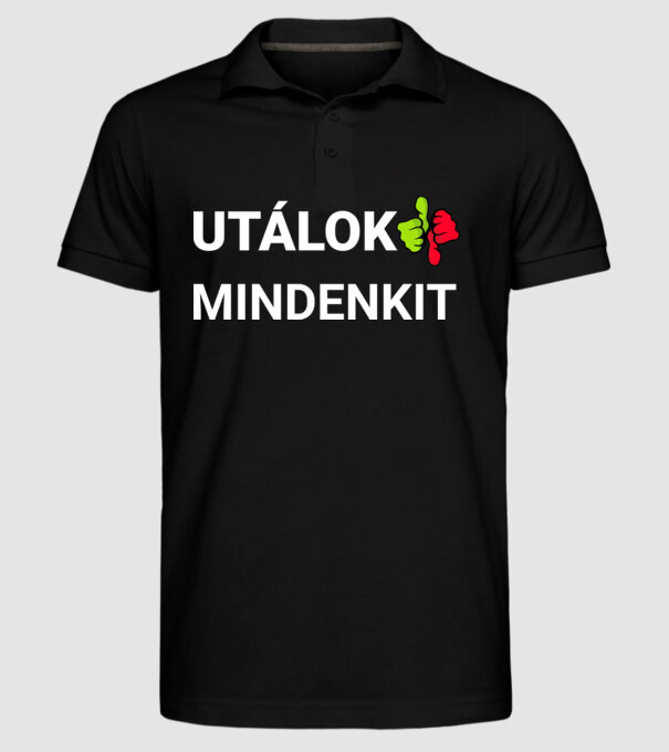  minta fekete pólón