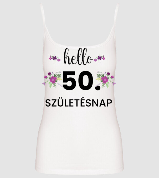  minta fehér pólón