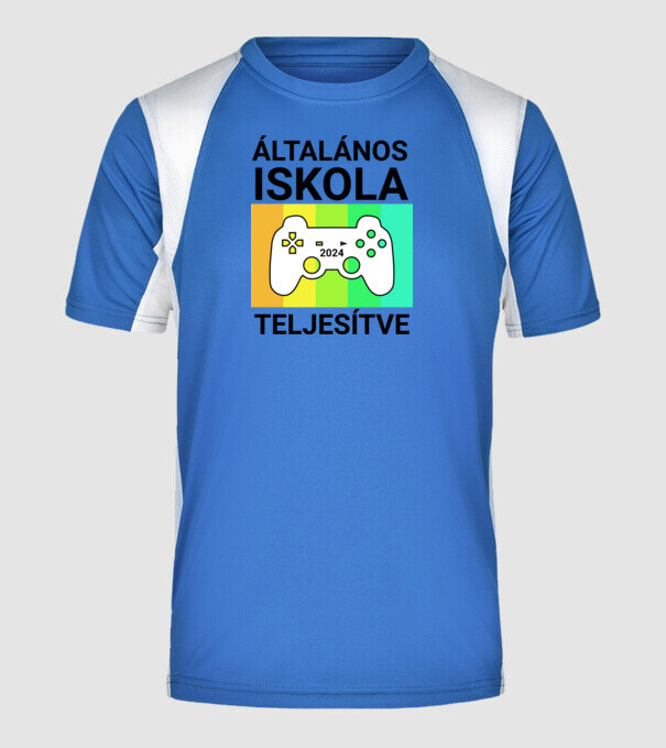  minta királykék pólón
