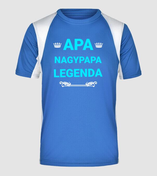  minta királykék pólón