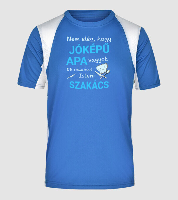  minta királykék pólón