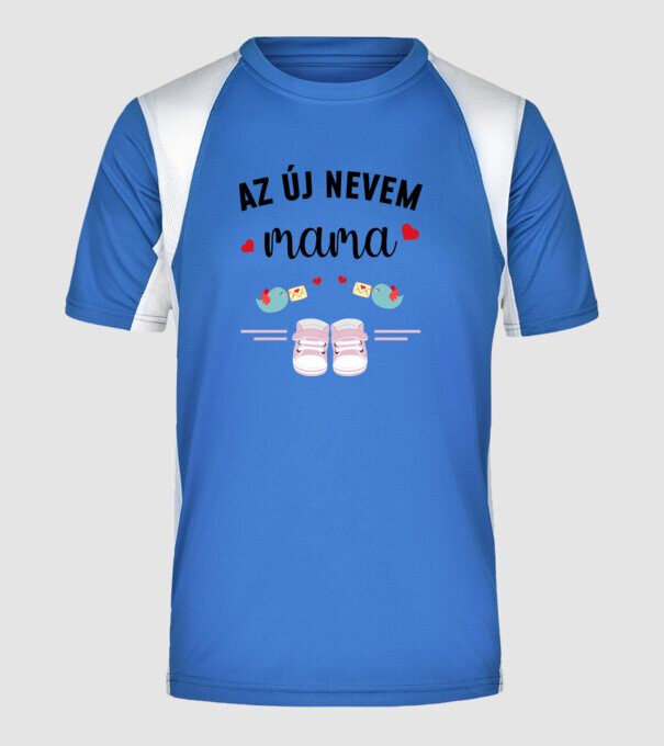  minta királykék pólón