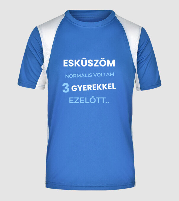  minta királykék pólón