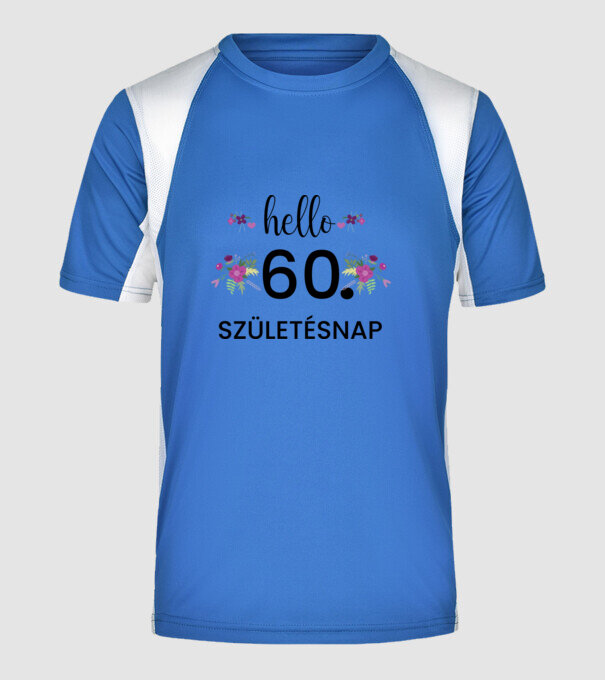  minta királykék pólón