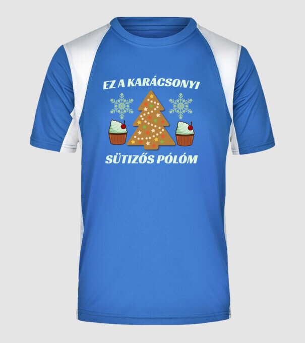  minta királykék pólón