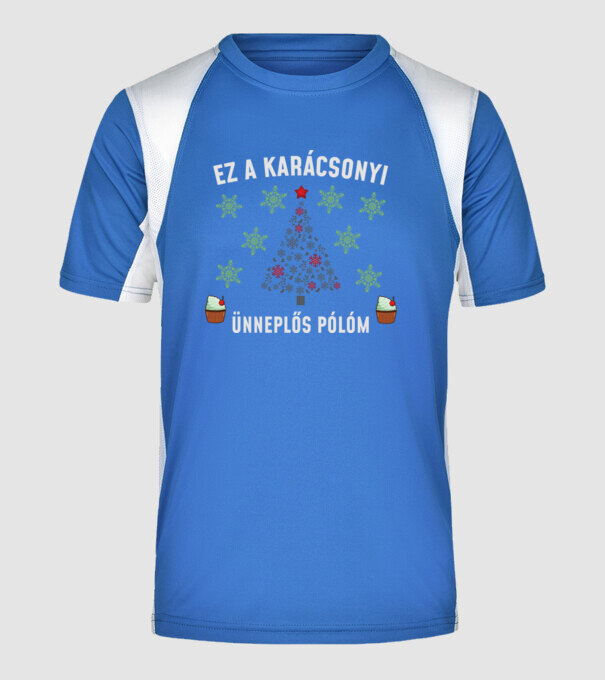  minta királykék pólón