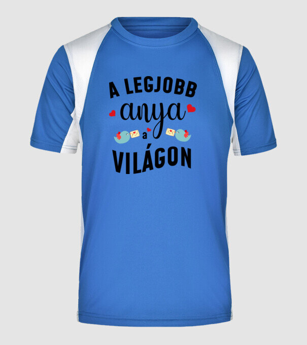  minta királykék pólón