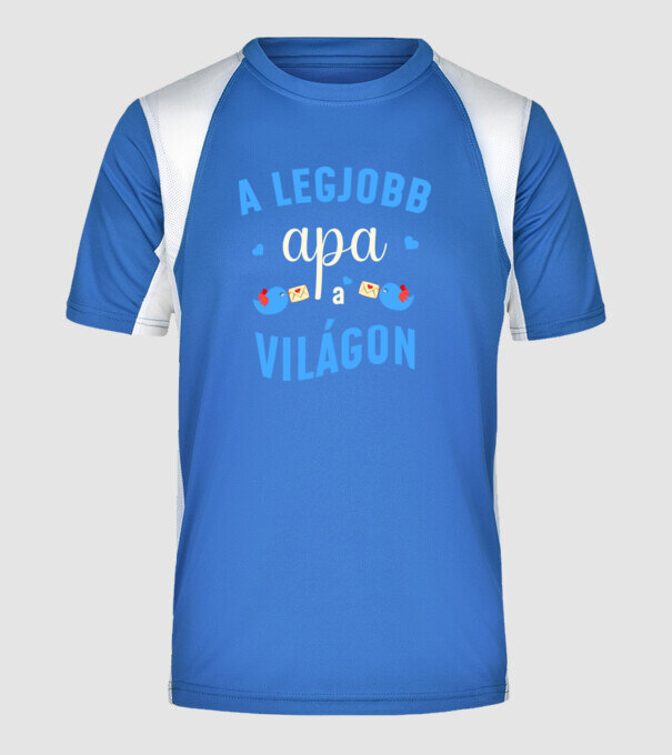  minta királykék pólón