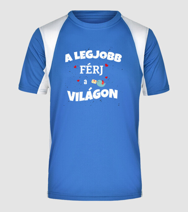  minta királykék pólón