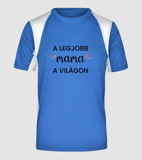  minta királykék pólón