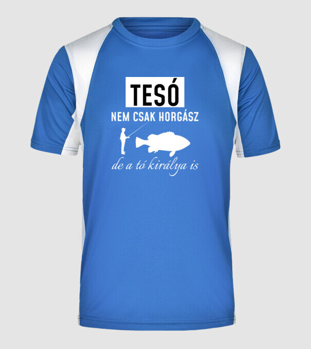  minta királykék pólón