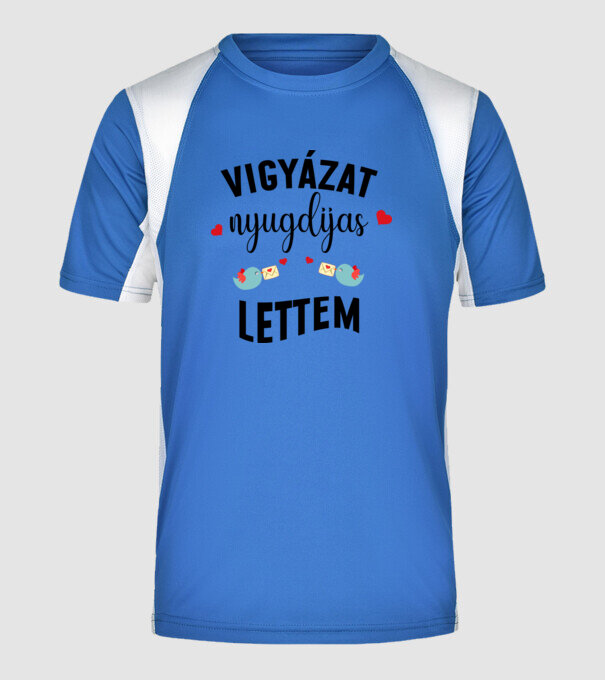  minta királykék pólón