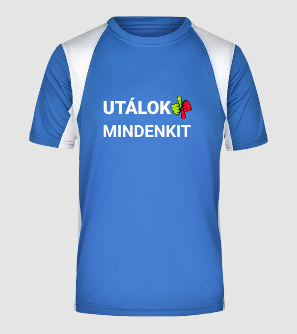  minta királykék pólón