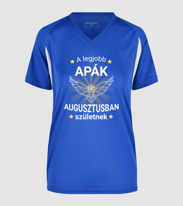  minta királykék pólón