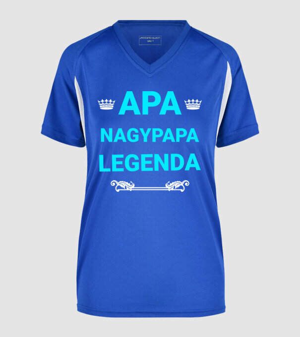  minta királykék pólón
