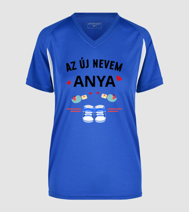  minta királykék pólón