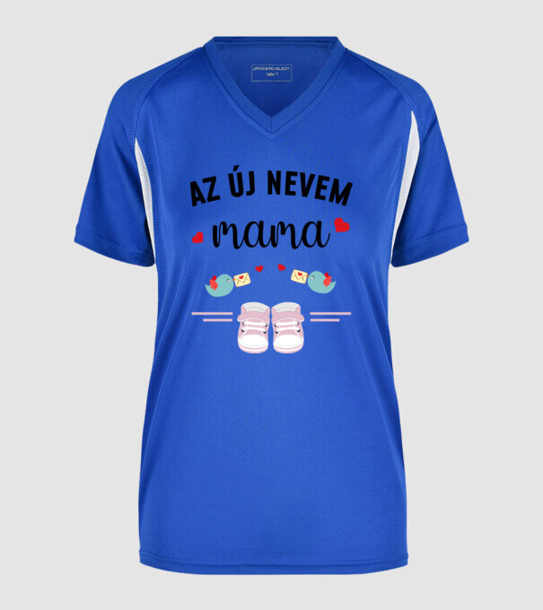  minta királykék pólón