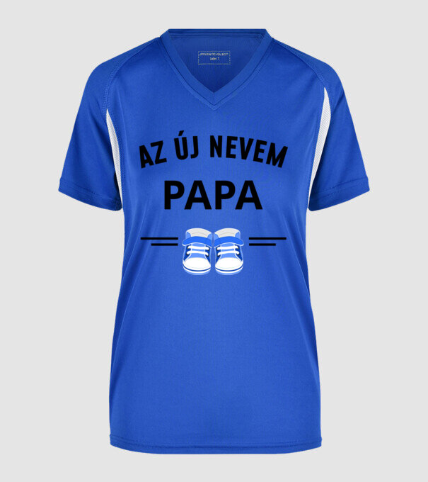  minta királykék pólón