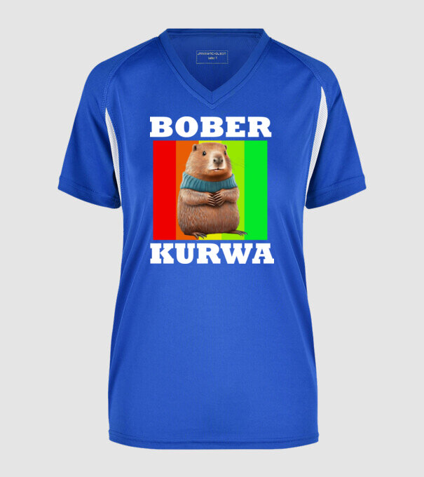  minta királykék pólón