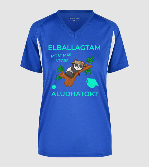  minta királykék pólón