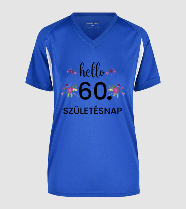  minta királykék pólón