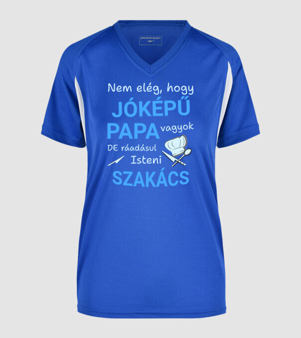  minta királykék pólón