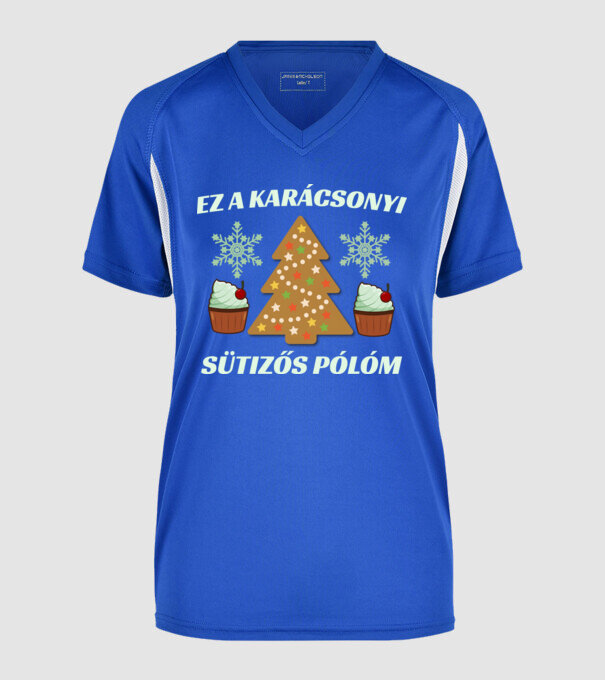  minta királykék pólón