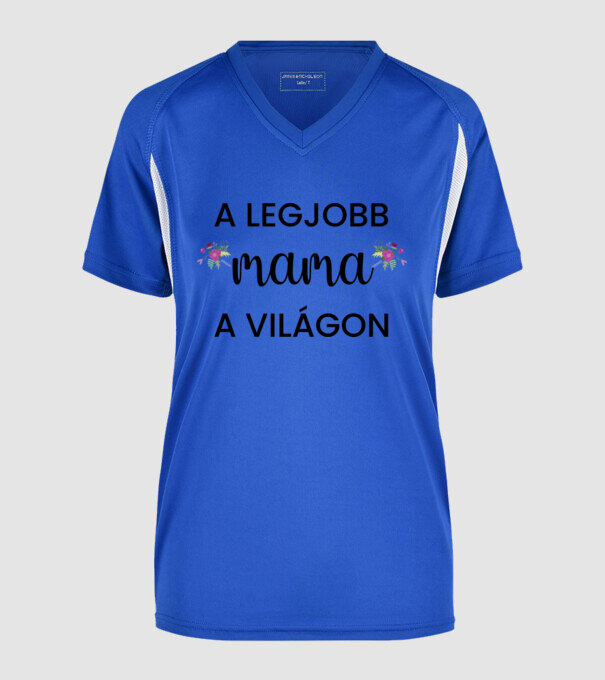  minta királykék pólón