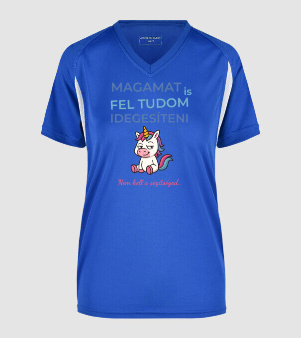  minta királykék pólón