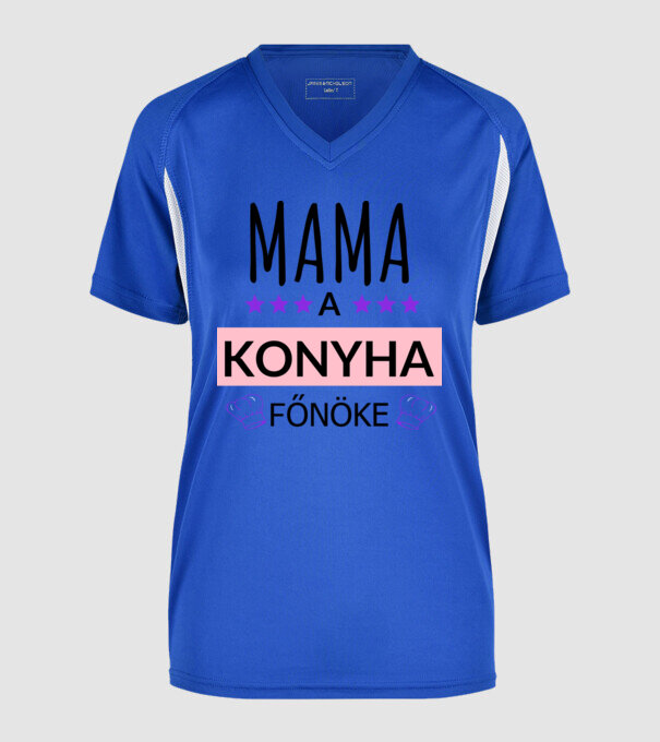  minta királykék pólón
