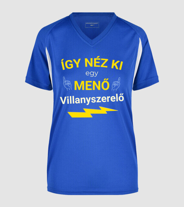  minta királykék pólón