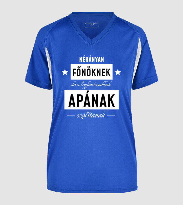  minta királykék pólón