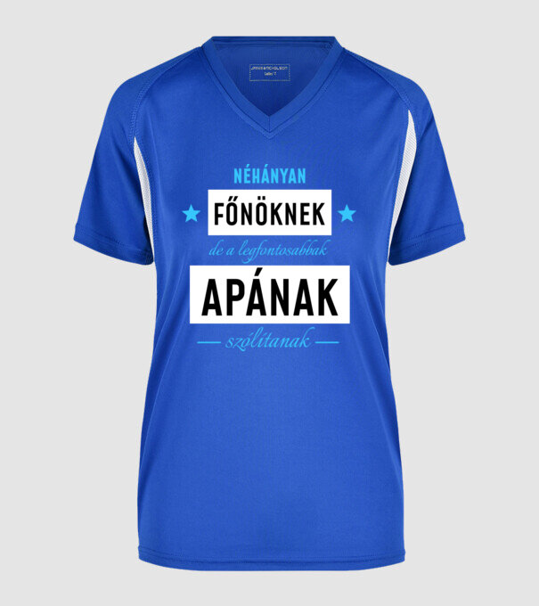  minta királykék pólón