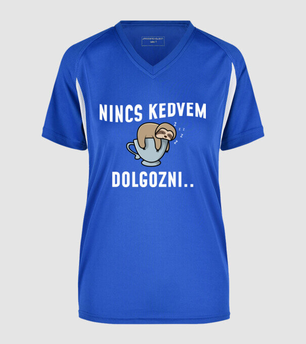  minta királykék pólón