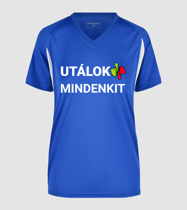  minta királykék pólón