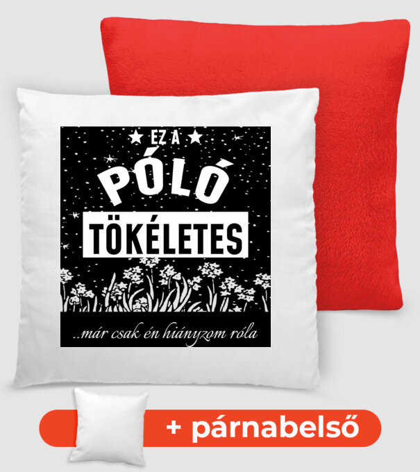 minta piros pólón